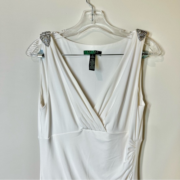 Ralph Lauren Evening Art Deco White Dress, 12 - Picture 3 of 7